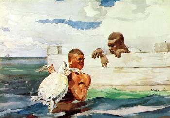 Winslow Homer : The Turtle Pond II